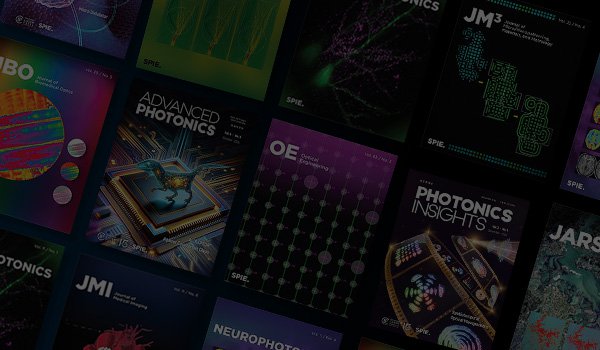 SPIE Journals arranged in a stack