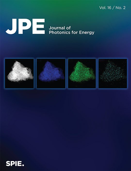Cover thumbnail for Journal of Photonics for Energy